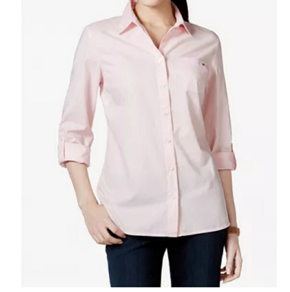 Tommy hilfiger pink button down size large